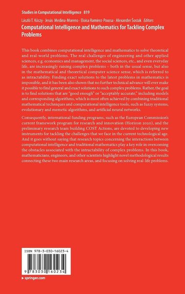 Produktbild: Computational Intelligence and Mathematics for Tackling Complex Problems