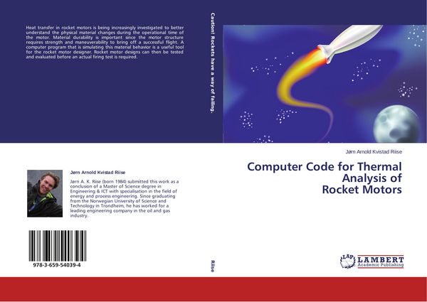 Produktbild: Computer Code for Thermal Analysis of Rocket Motors