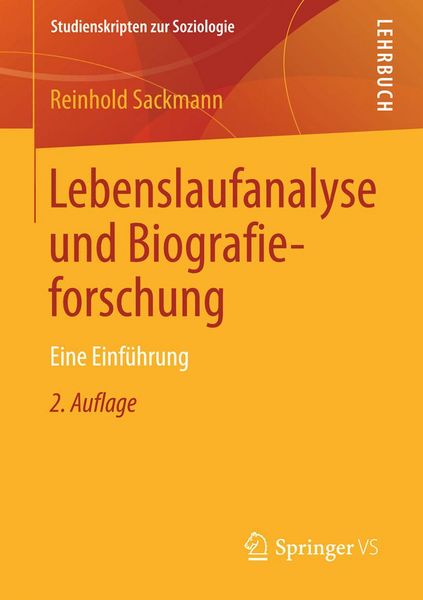Produktbild: Lebenslaufanalyse und Biografieforschung