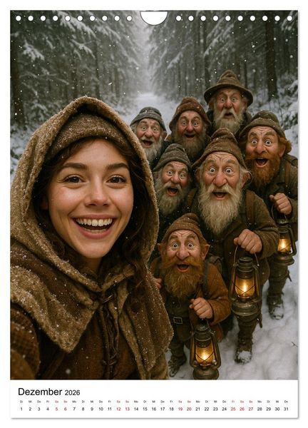 Produktbild: M&auml;rchenhafte Selfies (Wandkalender 2026 DIN A4 hoch), CALVENDO Monatskalender