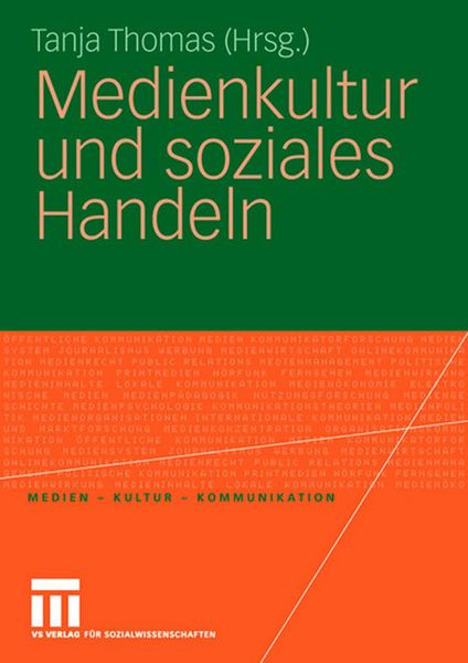 Produktbild: Medienkultur und soziales Handeln