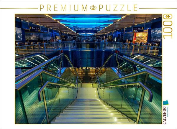 CALVENDO Puzzle Metro Station | 1000 Teile Lege-Größe 64x48cm Foto-Puzzle für glückliche Stunden