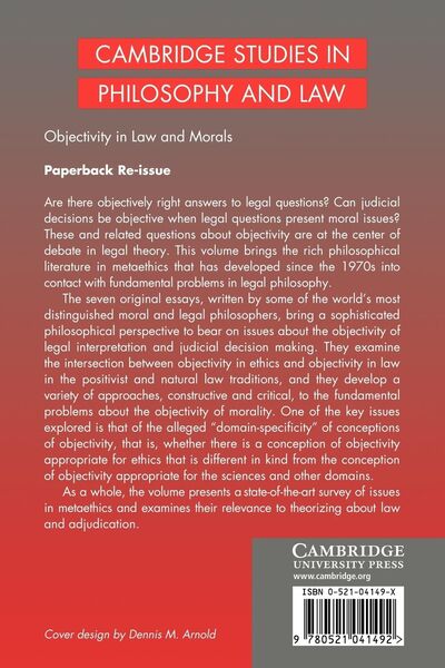 Produktbild: Objectivity in Law and Morals