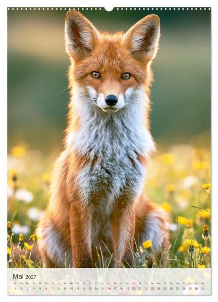 Produktbild: Fuchszauber (hochwertiger Premium Wandkalender 2027 DIN A2 hoch), Kunstdruck in Hochglanz