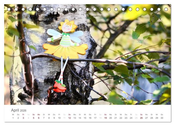 Produktbild: Engel in Haus und Garten (Tischkalender 2026 DIN A5 quer), CALVENDO Monatskalender