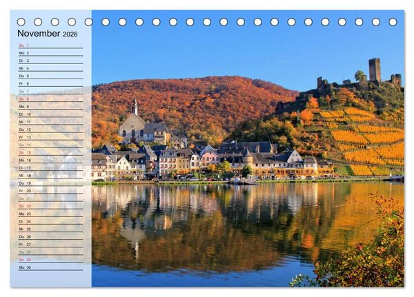 Produktbild: Eine Perle an der Mosel - Beilstein (Tischkalender 2026 DIN A5 quer), CALVENDO Monatskalender