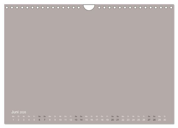 Produktbild: DIY Bastel-Kalender -Erdige Pastell Farben- Zum Selbstgestalten (Wandkalender 2026 DIN A4 quer), CALVENDO Monatskalender