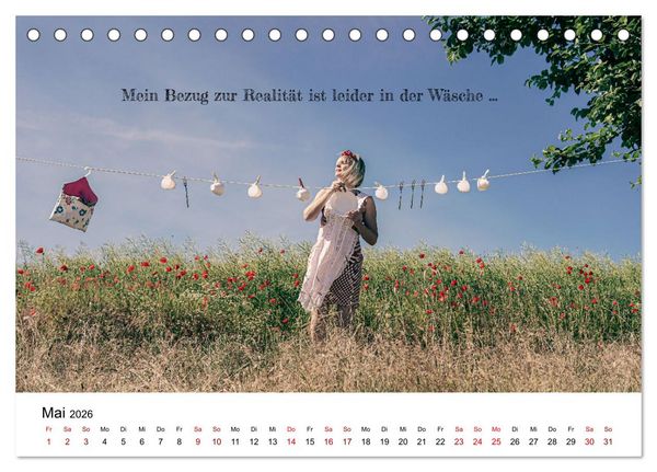Produktbild: RAUSGEPUTZT UND GLATTGESPIEGELT (Tischkalender 2026 DIN A5 quer), CALVENDO Monatskalender