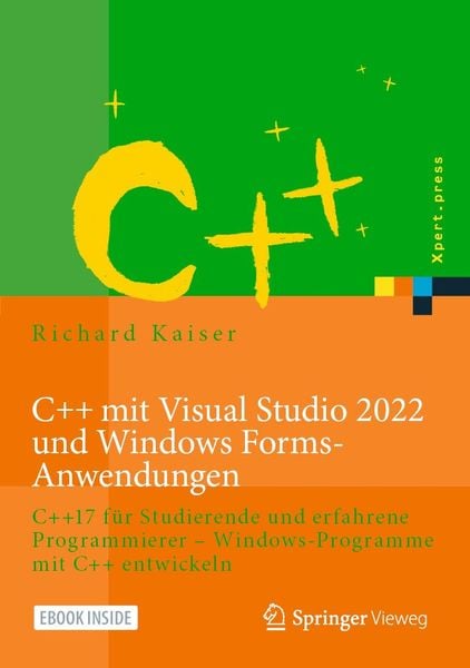 Produktbild: C++ mit Visual Studio 2022 und Windows Forms-Anwendungen
