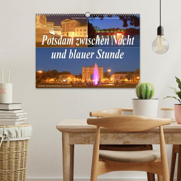 Produktbild: Potsdam zwischen Nacht und blauer Stunde (Wandkalender 2026 DIN A3 quer), CALVENDO Monatskalender