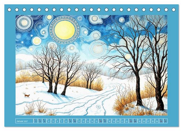Produktbild: Topografie der Fantasie (Tischkalender 2027 DIN A5 quer), CALVENDO Monatskalender