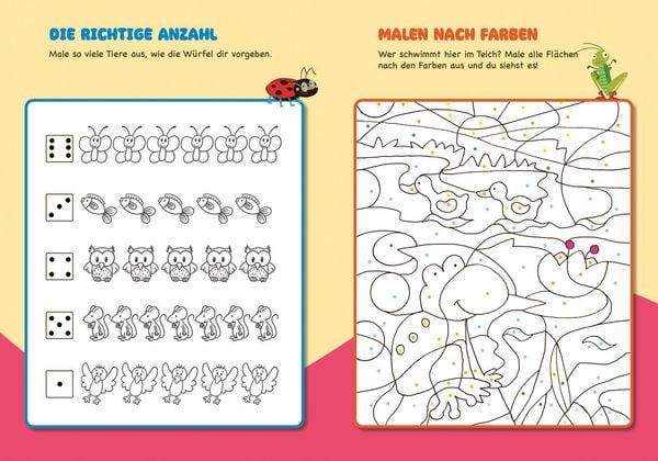 Produktbild: Malen und R&auml;tseln f&uuml;r Kindergartenkinder. Tiere