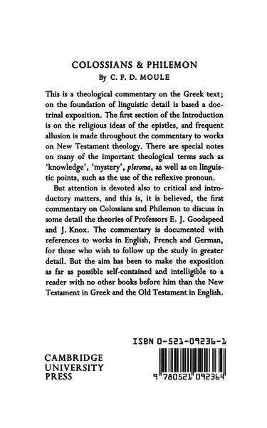 Produktbild: The Epistles to the Colossians and to Philemon