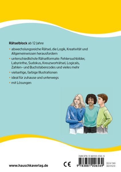 Produktbild: R&auml;tselblock ab 12 Jahre, Band 1