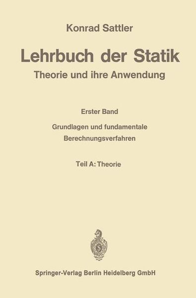 Produktbild: Lehrbuch der Statik