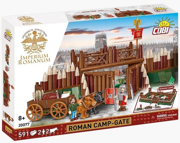 COBI Imperium Romanum 20077 - Roman Camp-Gate, Spielset, 591+2+2 Klemmbausteine