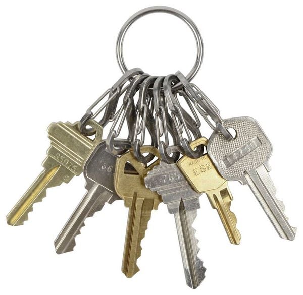 Produktbild: NITE Ize Schl&uuml;sselring NI-KRGS-11-R3 KeyRing 6 S-Biner Silber 1St.