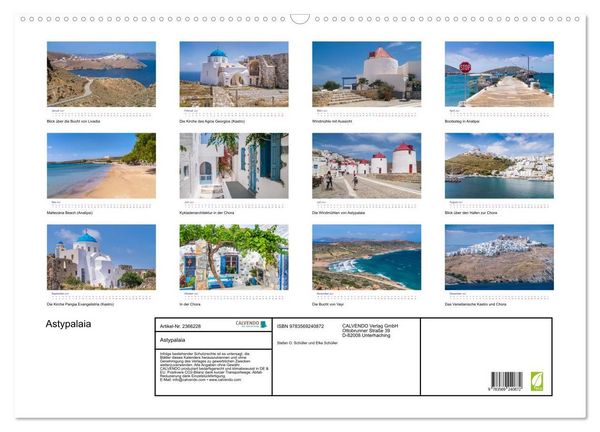 Produktbild: Astypalaia (Wandkalender 2027 DIN A2 quer), CALVENDO Monatskalender