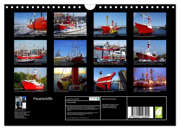 Produktbild: Feuerschiffe (Wandkalender 2026 DIN A4 quer), CALVENDO Monatskalender