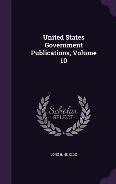 Produktbild: United States Government Publications, Volume 10