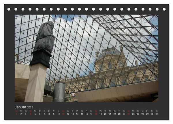 Produktbild: Paris, mon amour (Tischkalender 2026 DIN A5 quer), CALVENDO Monatskalender