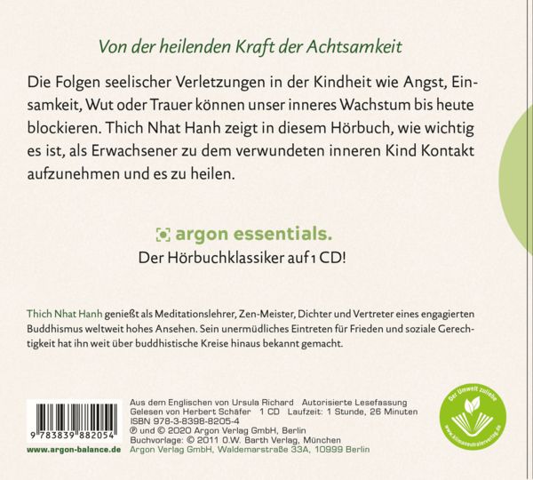 Produktbild: Vers&ouml;hnung mit dem inneren Kind