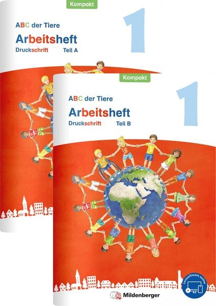 Produktbild: ABC der Tiere 1 Neubearbeitung &ndash; Arbeitsheft Druckschrift Kompakt, Teil A und B
