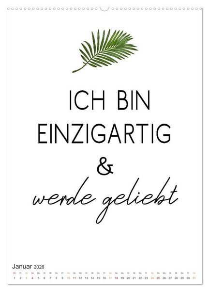 Produktbild: Motivation (hochwertiger Premium Wandkalender 2026 DIN A2 hoch), Kunstdruck in Hochglanz