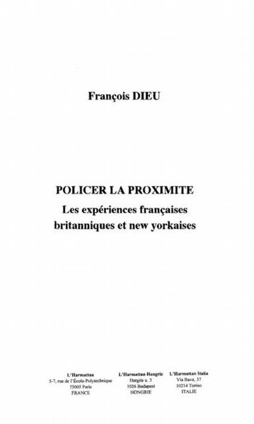 Produktbild: Policier la proximite