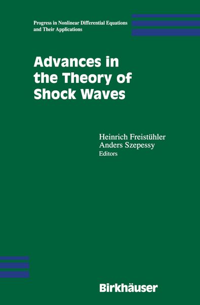 Produktbild: Advances in the Theory of Shock Waves