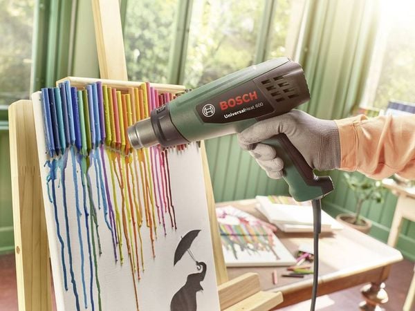 Produktbild: Bosch Home and Garden 06032A6101 UniversalHeat 600 Hei&szlig;luftgebl&auml;se inkl. Koffer 1800W