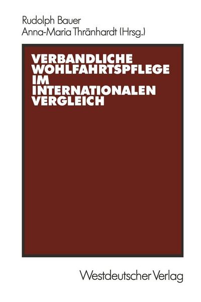 Produktbild: Verbandliche Wohlfahrtspflege im internationalen Vergleich