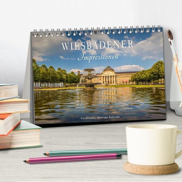 Produktbild: Wiesbadener Impressionen (Tischkalender 2027 DIN A5 quer), CALVENDO Monatskalender
