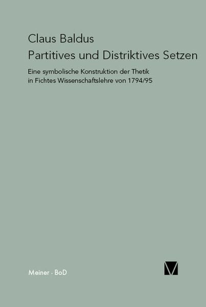 Produktbild: Partitives und Distriktives Setzen