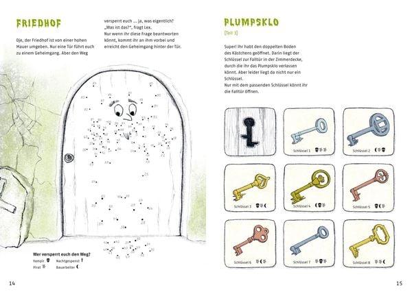 Produktbild: Escape-Buch f&uuml;r Grundschulkinder: Escape Challenge: Gefangen im Gruselschloss