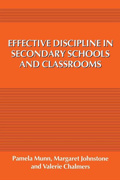 Produktbild: Effective Discipline in Secondary Schools and Classrooms