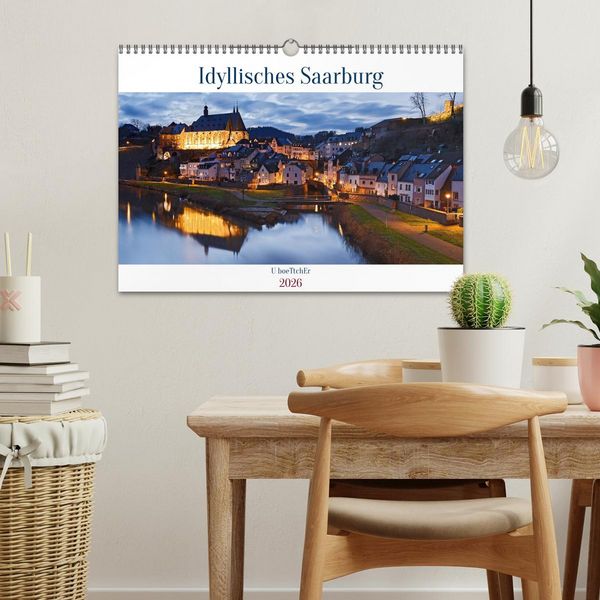 Produktbild: Idyllisches Saarburg (Wandkalender 2026 DIN A3 quer), CALVENDO Monatskalender