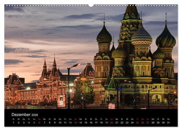 Produktbild: Moskau (hochwertiger Premium Wandkalender 2026 DIN A2 quer), Kunstdruck in Hochglanz