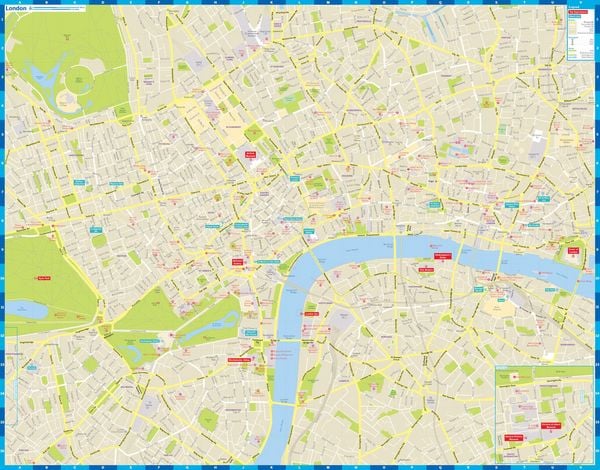 Produktbild: Lonely Planet London City Map