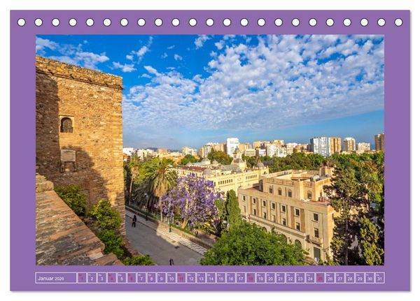 Produktbild: Ein Herz f&uuml;r M&aacute;laga (Tischkalender 2026 DIN A5 quer), CALVENDO Monatskalender