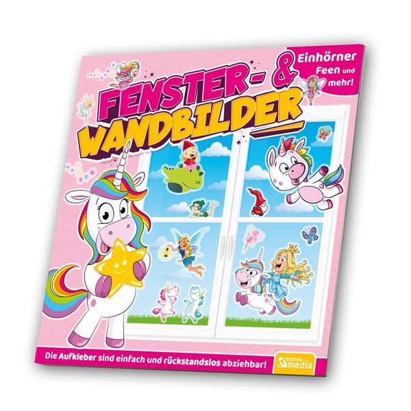 Produktbild: Fenster- / Wandbild: Einh&ouml;rner, Feen & mehr!