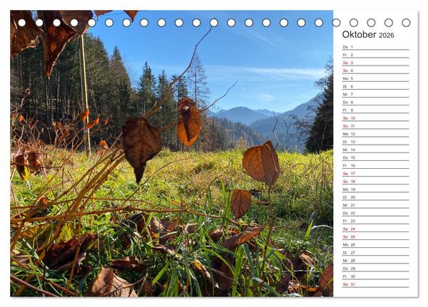 Produktbild: Alpenauszeit - Bergpause f&uuml;rs Herz (Tischkalender 2026 DIN A5 quer), CALVENDO Monatskalender