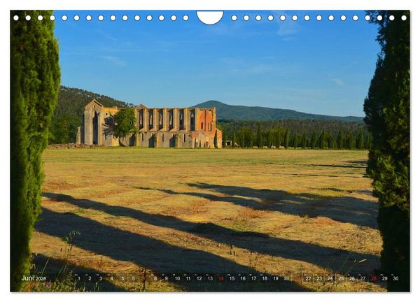 Produktbild: Toskana &ndash; Magie der Farben (Wandkalender 2026 DIN A4 quer), CALVENDO Monatskalender