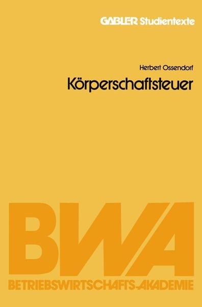 Produktbild: K&ouml;rperschaftsteuer