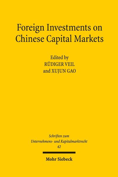 Produktbild: Foreign Investments on Chinese Capital Markets