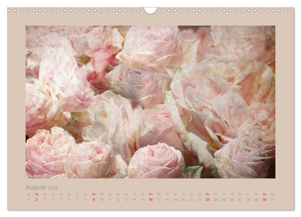 Produktbild: Romantische Rosen (Wandkalender 2026 DIN A3 quer), CALVENDO Monatskalender