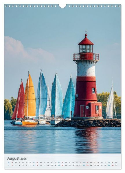 Produktbild: Leuchtturm-Fan (Wandkalender 2026 DIN A3 hoch), CALVENDO Monatskalender