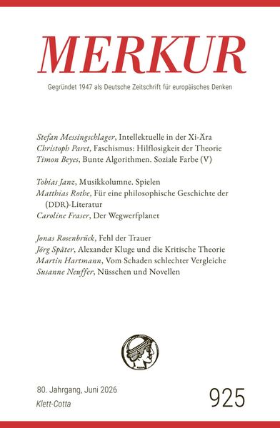 Produktbild: MERKUR 6/2026, Jg.80