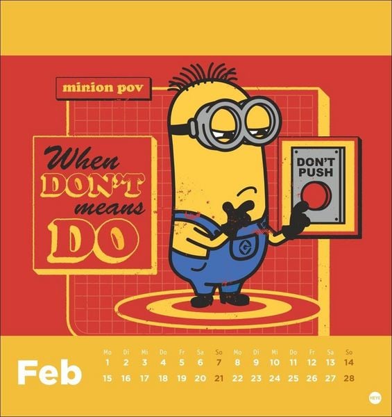Produktbild: Minions Postkartenkalender 2027