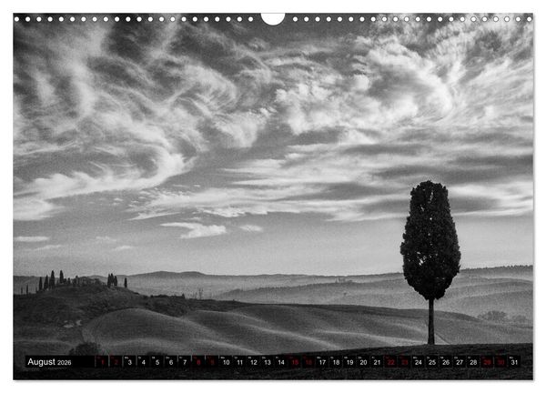 Produktbild: Toscana - monocromatico (Wandkalender 2026 DIN A3 quer), CALVENDO Monatskalender